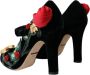 Dolce & Gabbana Zwarte Rozen Kristal Mary Jane Schoenen Black Dames - Thumbnail 4