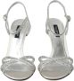 Dolce & Gabbana Kristal Hak Sandalen Zilver Versierd Gray Dames - Thumbnail 2