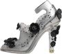 Dolce & Gabbana Kristallen Assepoester Hakken met Leren Zool Gray Dames - Thumbnail 6