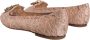 Dolce & Gabbana Kristallen Ballet Flats Beige Italië Beige Dames - Thumbnail 4