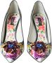 Dolce & Gabbana Kristallen Bloemen Leren Hakken Pumps Multicolor Dames - Thumbnail 2