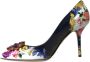 Dolce & Gabbana Kristallen Bloemen Leren Hakken Pumps Multicolor Dames - Thumbnail 5