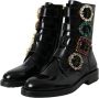 Dolce & Gabbana Kristallen Gesp Leren Laarzen Black Dames - Thumbnail 3