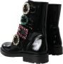 Dolce & Gabbana Kristallen Gesp Leren Laarzen Black Dames - Thumbnail 4