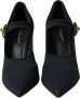 Dolce & Gabbana Kristallen Mary Jane Pumps met Versieringen Black Dames - Thumbnail 2