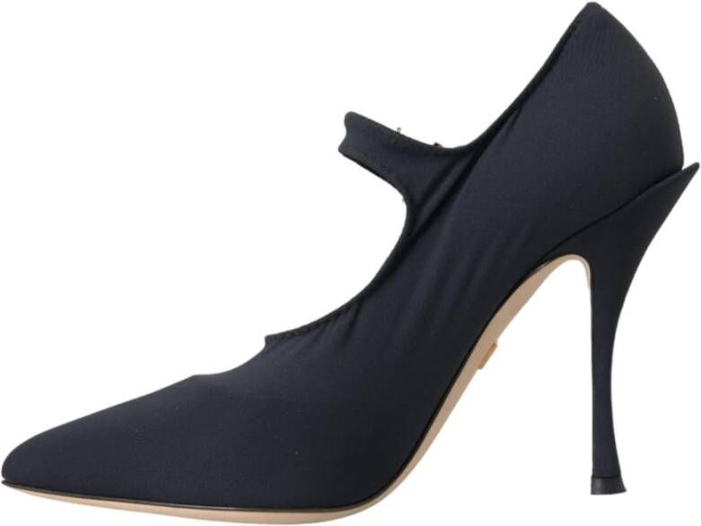 Dolce & Gabbana Kristallen Mary Jane Pumps met Versieringen Black Dames