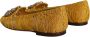 Dolce & Gabbana Kristalversierde balletflats mosterd Yellow Dames - Thumbnail 5