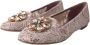 Dolce & Gabbana Kristalversierde balletflats roze Pink Dames - Thumbnail 3