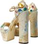 Dolce & Gabbana Kristalversierde Bloemsandalen Multicolor Dames - Thumbnail 4