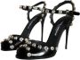 Dolce & Gabbana Kristalversierde enkelband sandalen Black Dames - Thumbnail 3