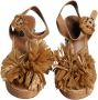 Dolce & Gabbana Kristalversierde enkelband sandalen Brown Dames - Thumbnail 2