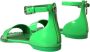 Dolce & Gabbana Neon Groene Kristal Enkelband Sandalen Green Dames - Thumbnail 12