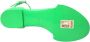 Dolce & Gabbana Neon Groene Kristal Enkelband Sandalen Green Dames - Thumbnail 14