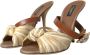 Dolce & Gabbana Kristalversierde Raffia Sandalen Beige Dames - Thumbnail 8