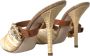 Dolce & Gabbana Kristalversierde Hak Sandalen Beige Dames - Thumbnail 4