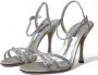 Dolce & Gabbana Kristalversierde hak sandalen Gray Dames - Thumbnail 4