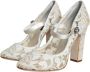 Dolce & Gabbana Kristalversierde hak sandalen White Dames - Thumbnail 3