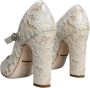 Dolce & Gabbana Kristalversierde hak sandalen White Dames - Thumbnail 4