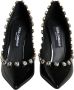 Dolce & Gabbana Kristalversierde hoge hakken pumps Black Dames - Thumbnail 2