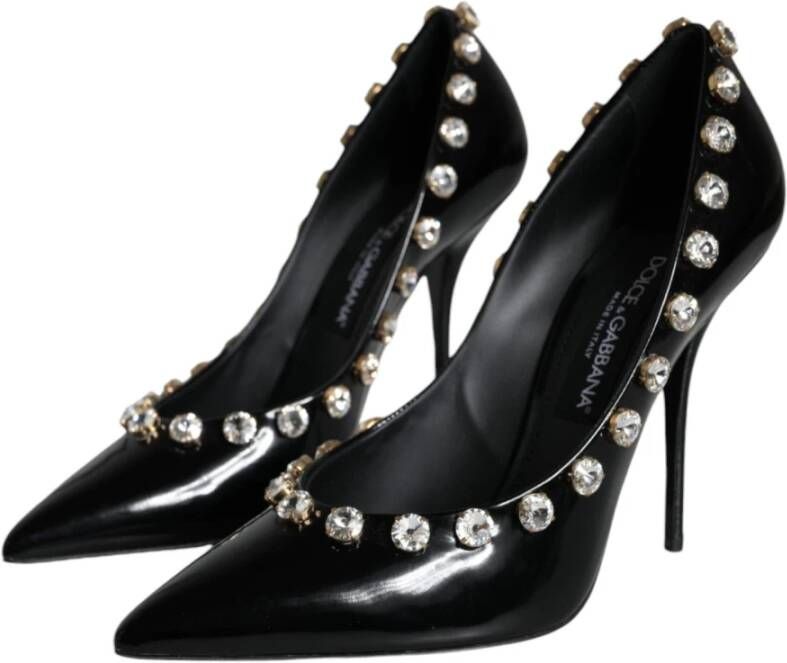 Dolce & Gabbana Kristalversierde hoge hakken pumps Black Dames