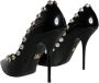 Dolce & Gabbana Kristalversierde hoge hakken pumps Black Dames - Thumbnail 4