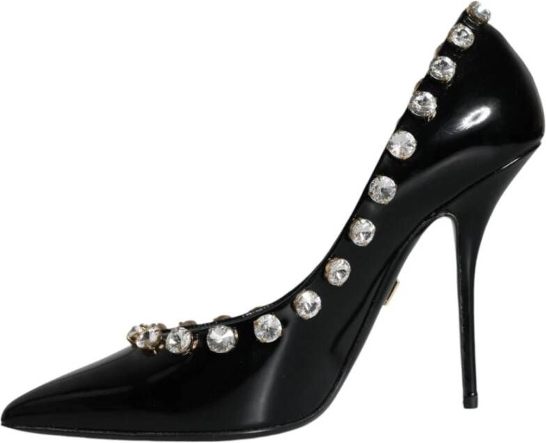 Dolce & Gabbana Kristalversierde hoge hakken pumps Black Dames