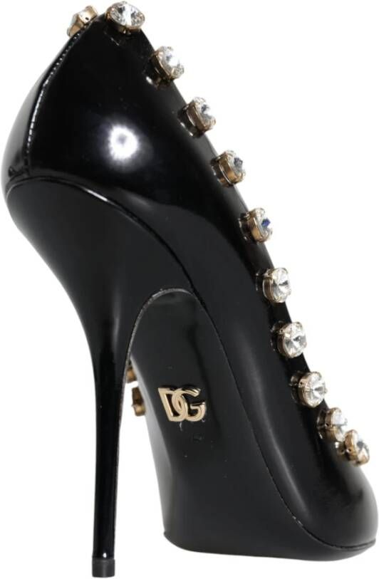 Dolce & Gabbana Kristalversierde hoge hakken pumps Black Dames