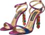 Dolce & Gabbana Kristalversierde Jacquard Sandalen Multicolor Dames - Thumbnail 3