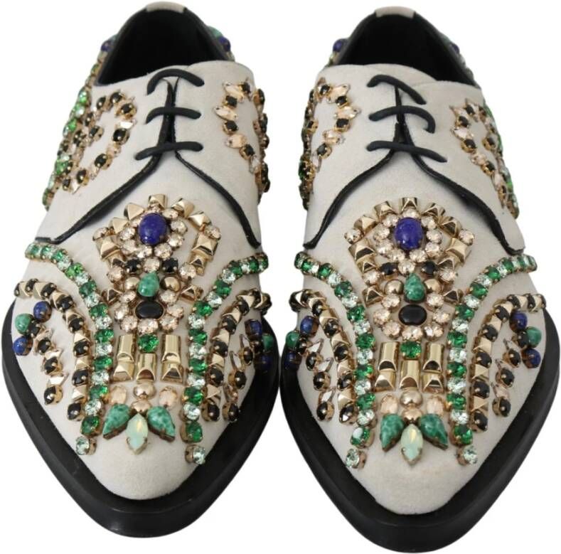 Dolce & Gabbana Kristalversierde Loafers Multicolor Dames