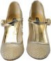 Dolce & Gabbana Kristalversierde Mary Jane Pumps Beige Dames - Thumbnail 2