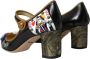 Dolce & Gabbana Koningin van Harten Kristal Mary Jane Pumps Multicolor Dames - Thumbnail 4