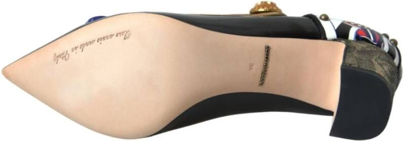 Dolce & Gabbana Kristalversierde Mary Jane Pumps Black Dames