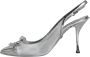 Dolce & Gabbana Kristalversierde Mesh Slingback Pumps Gray Dames - Thumbnail 5