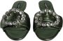 Dolce & Gabbana Kristalversierde Platte Sandalen Green Dames - Thumbnail 2