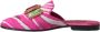 Dolce & Gabbana Kristalversierde Platte Sandalen Roze Wit Pink Dames - Thumbnail 5