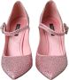 Dolce & Gabbana Kristalversierde Satijnen Pumps Pink Dames - Thumbnail 3