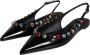 Dolce & Gabbana Kristalversierde Slingback Platte Schoenen Black Dames - Thumbnail 3