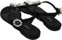 Dolce & Gabbana Kristalversierde zijden sandalen Black Dames - Thumbnail 2