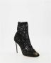 Dolce & Gabbana Black Stretch Socks Taormina Lace Boots Shoes Zwart Dames - Thumbnail 3