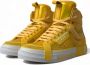 Dolce & Gabbana Hoge Leren Sneakers met Color-Block Design Yellow Dames - Thumbnail 6