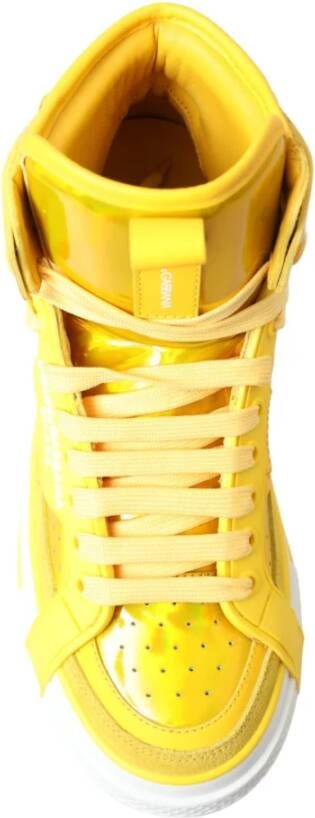 Dolce & Gabbana Lace-up Boots Yellow Dames