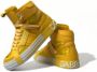 Dolce & Gabbana Hoge Leren Sneakers met Color-Block Design Yellow Dames - Thumbnail 10