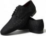 Dolce & Gabbana Zwarte Caiman Leren Heren Derby Schoenen Black Heren - Thumbnail 8