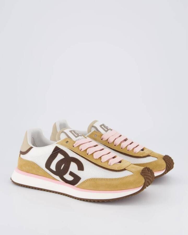 Dolce & Gabbana Lage Sneakers Beige Dames