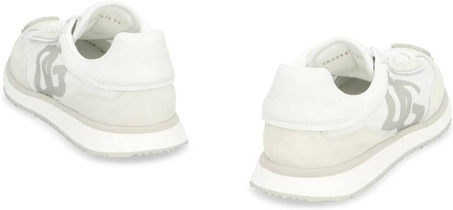 Dolce & Gabbana Lage sneakers met suède inzetstukken White Dames