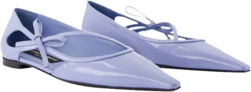 Dolce & Gabbana Leather flats Blue Dames