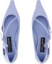 Dolce & Gabbana Blauwe Kalfsleren Slip-On Ballerina's Blue Dames - Thumbnail 5