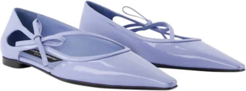 Dolce & Gabbana Leather flats Blue Dames