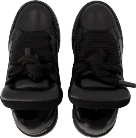 Dolce & Gabbana Leather sneakers Black Heren