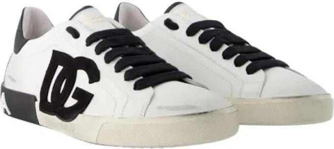 Dolce & Gabbana Leather sneakers White Dames